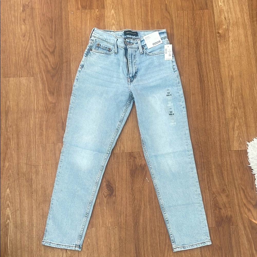 Aeropostale straight mom jeans